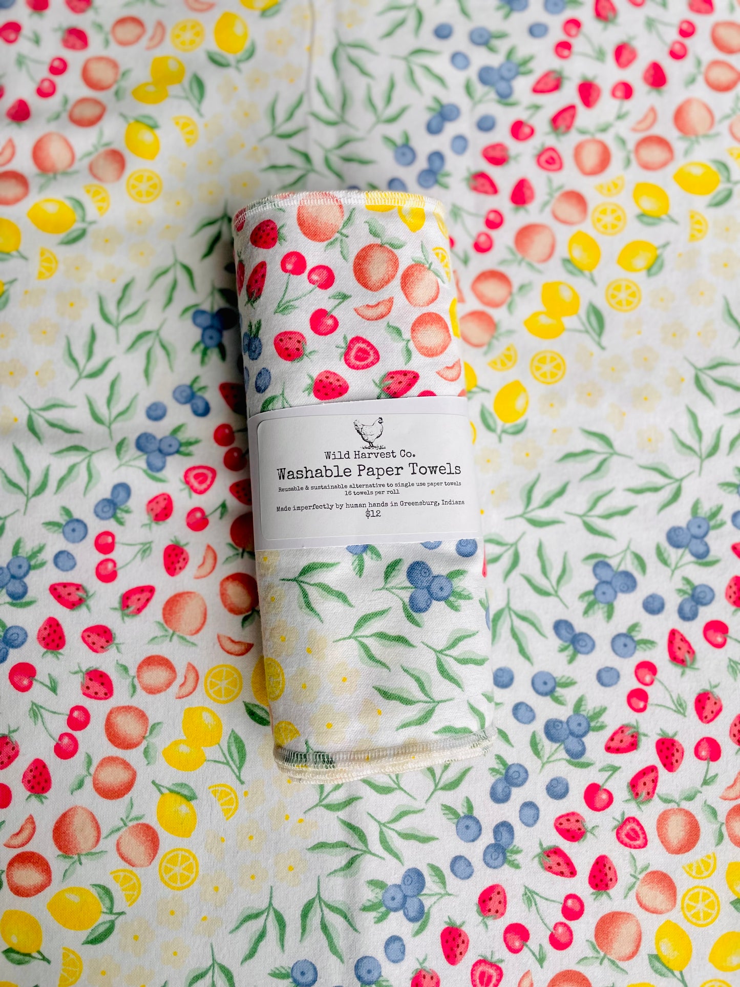 Fruit Salad Washable Paper Towels