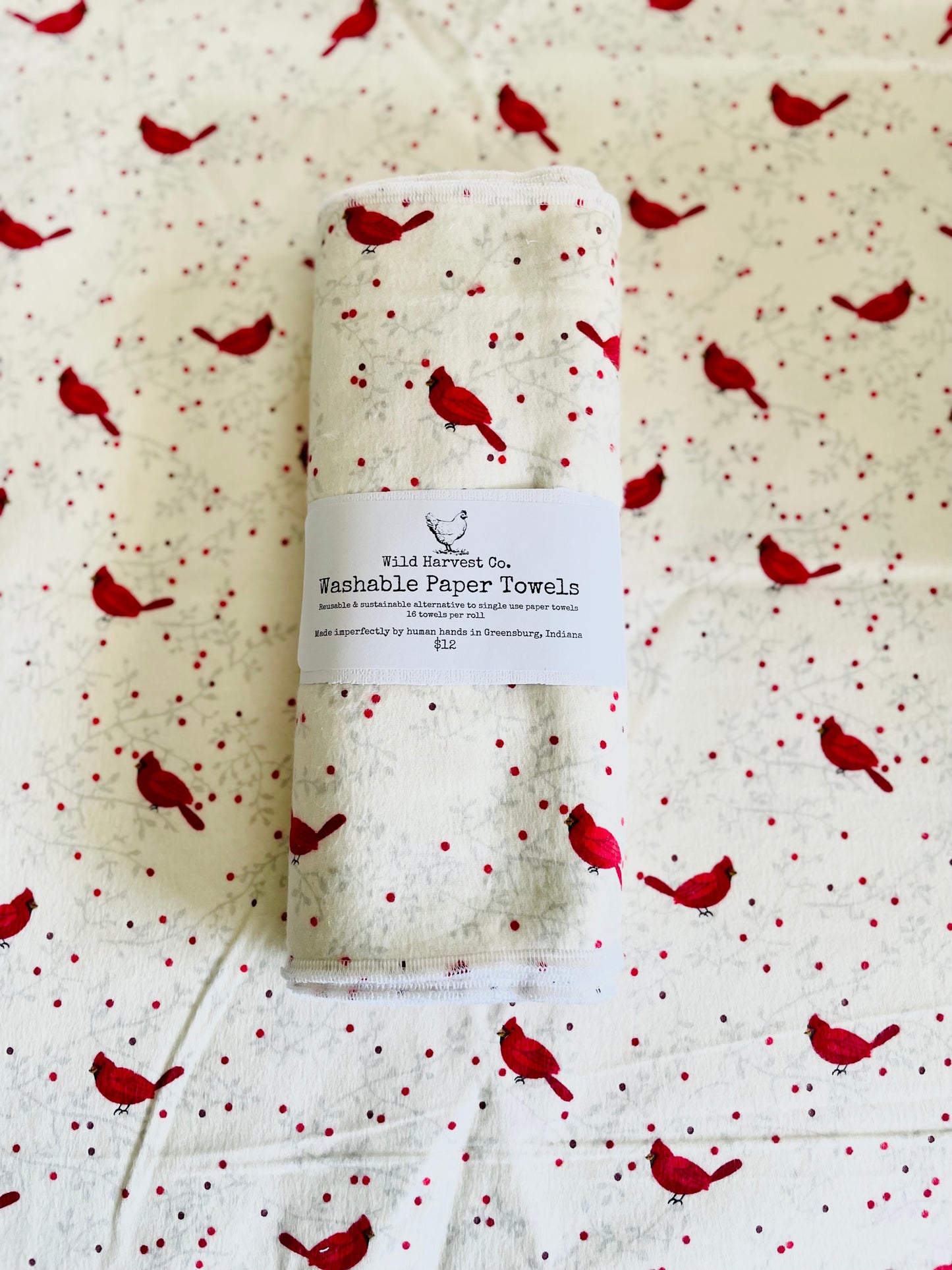 White Cardinal Washable Paper Towels