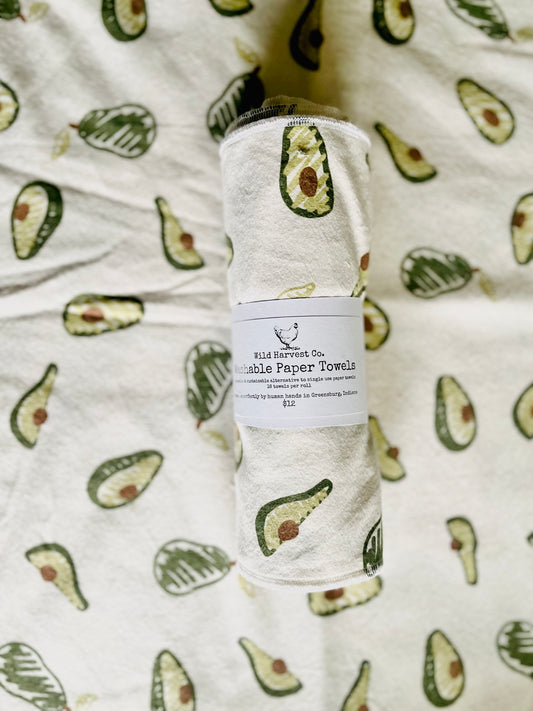 Avocado Washable Paper Towels