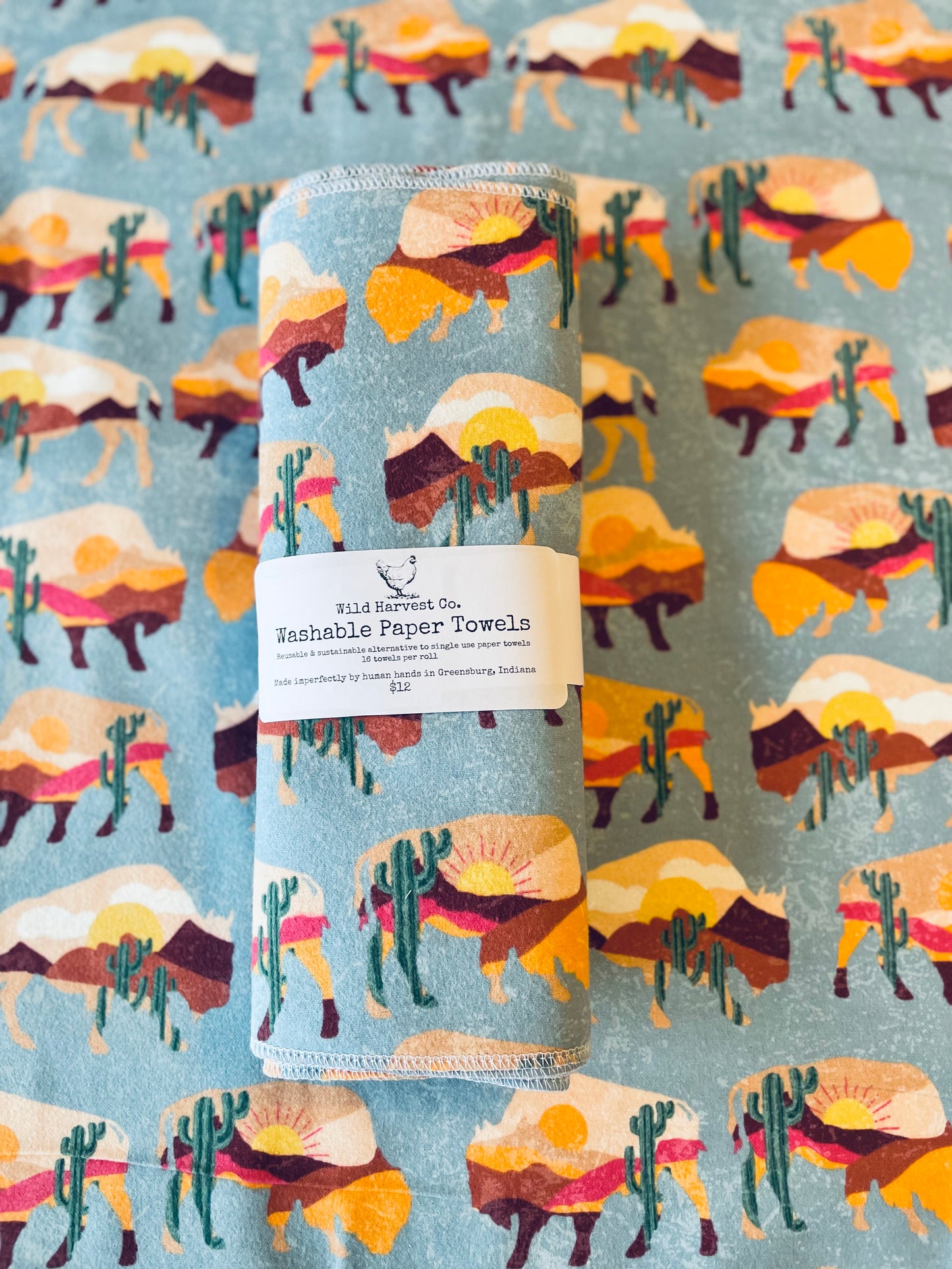 Desert Scene Washable Paper Towels