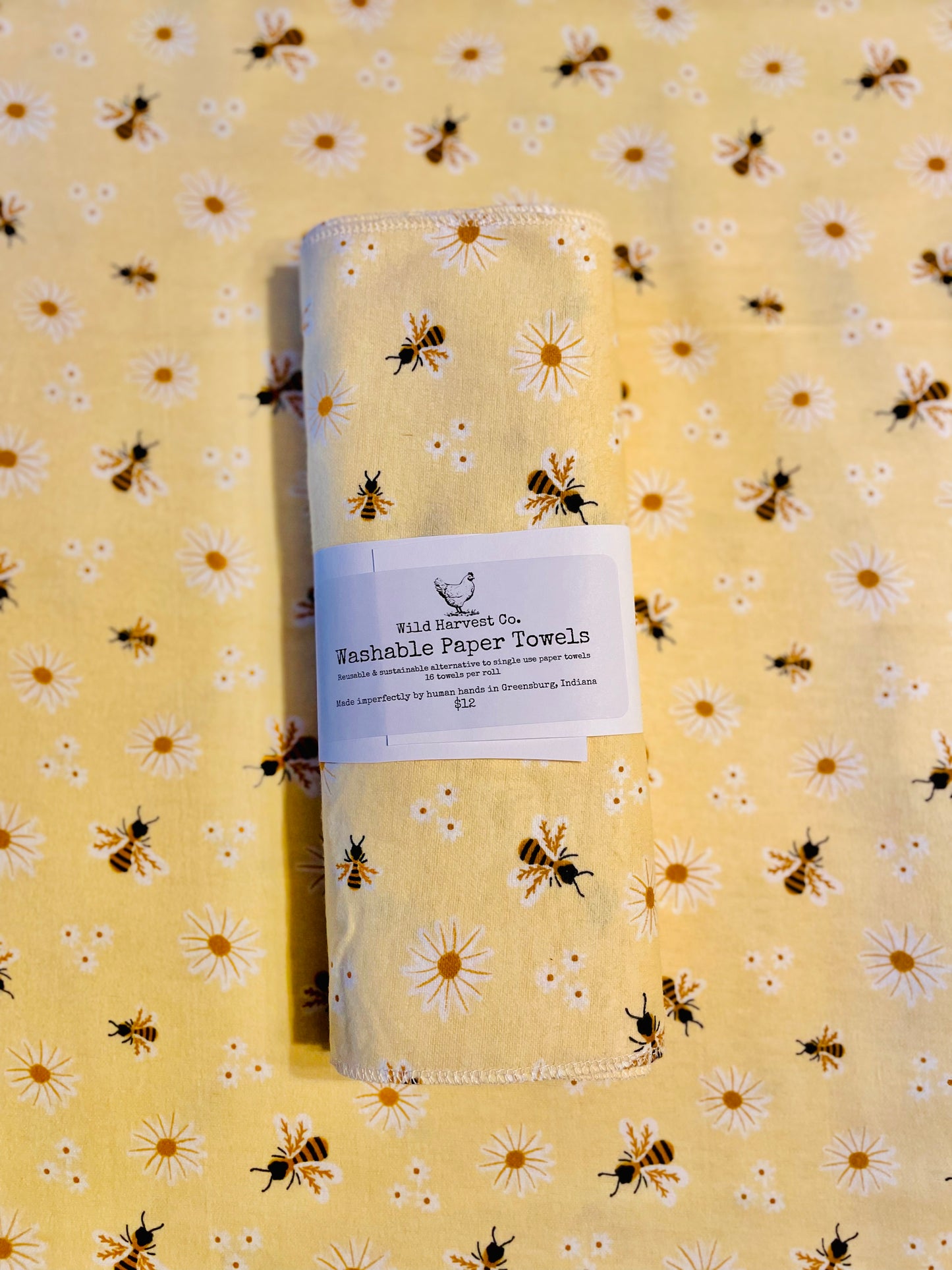 Buzzing Bees Washable Paper Towels